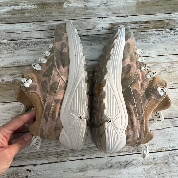 Diemme Pink Camo Suede Hiking Sneaker - Missing Laces - Picture 10 of 13